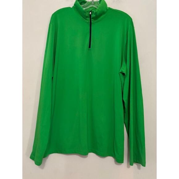 Polo Ralph Lauren Other - Polo Ralph Lauren Golf 1/4 Zip Pullover XL Spell Out Wicking Pony Green